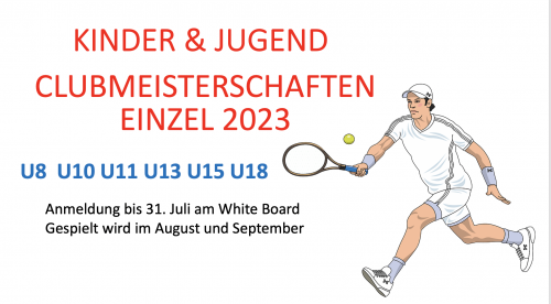 KINDER- & JUGENDCLUBMEISTERSCHAFTEN EINZEL 